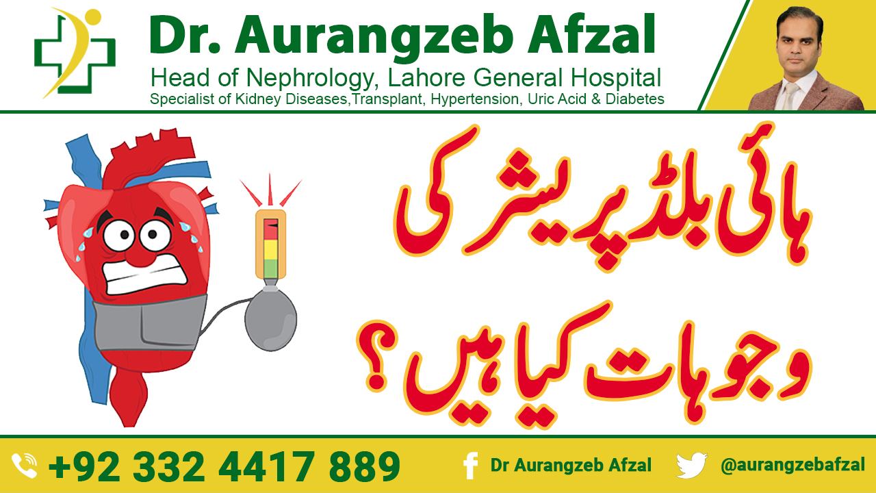 What are the causes of High Blood Pressure(Hypertension) in Urdu/Hindi